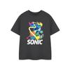 Sonic The Hedgehog Camiseta de manga corta de acuarela para niño