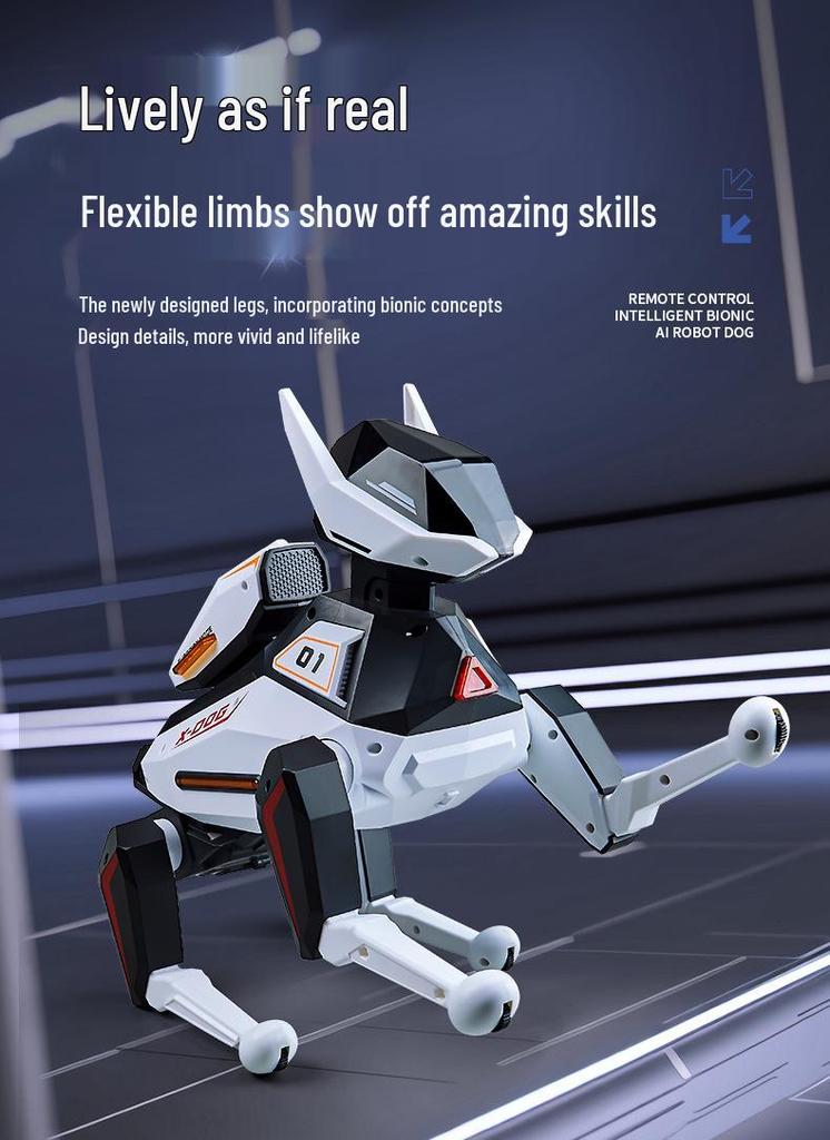 AI Smart Tech Dog: Children's Remote-Controlled Electric Robot Pet