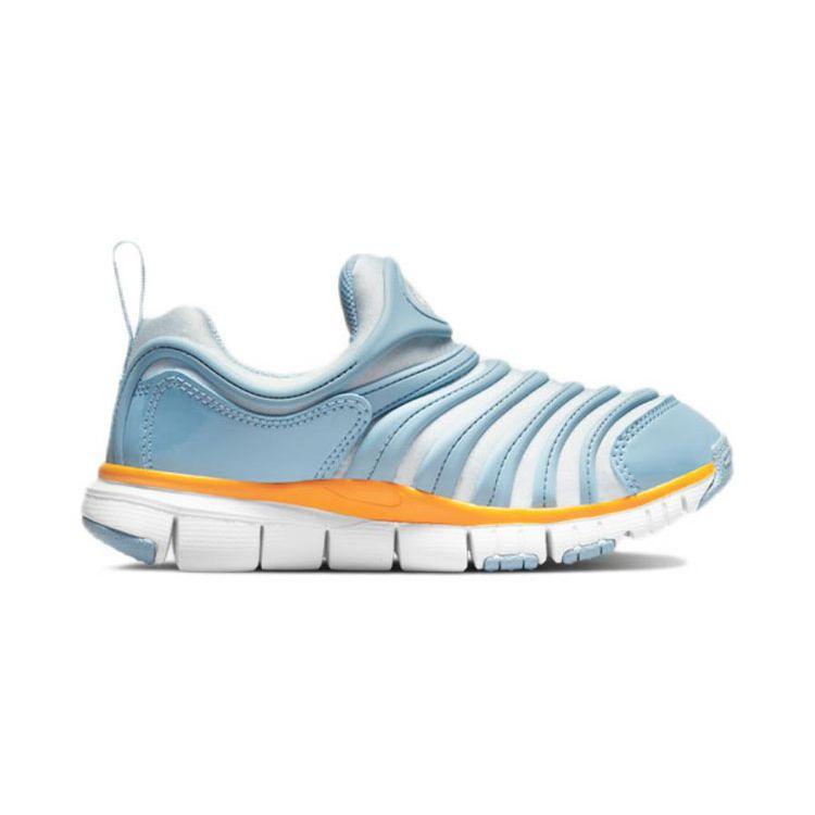 Nike Dynamo Free Fabric Non-Slip Shock Absorbing Durable Low-Top Sports Casual Shoes Kids Sneakers Blue 343738-438