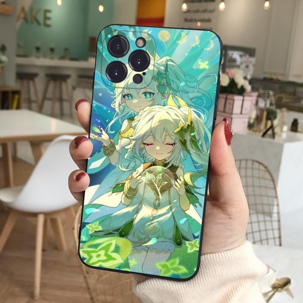 Nahida Genshin Impact Phone Case Silicone Soft for iphone 16 15 14 13 12 11 Pro Mini XS MAX Plus X Cover