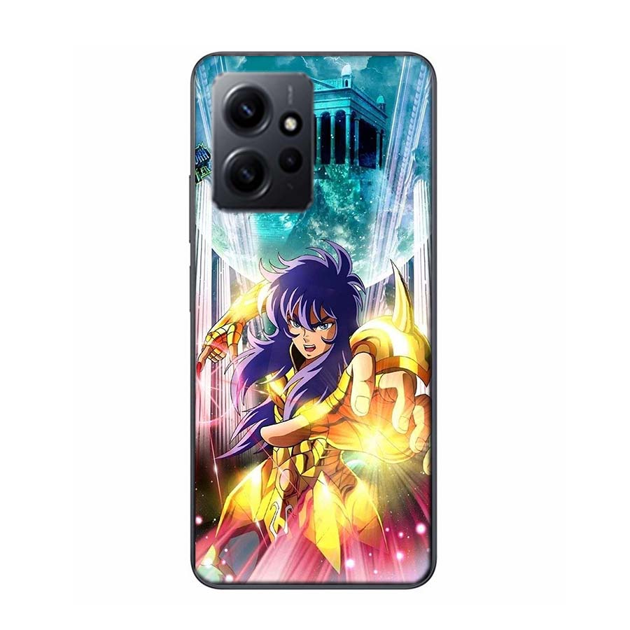 Saint Seiya Knights Of The Zodiac Phone Case For Redmi 12 13C 12C 15C 9 10 10C Note 13 Pro Plus 14 15 Pro 9T 9C 9A TPU Soft Cove