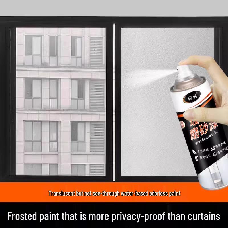 Anti-Peep Frosted Glass Film - Light Blocking, Heat Insulating Privacy Screen for Bathrooms