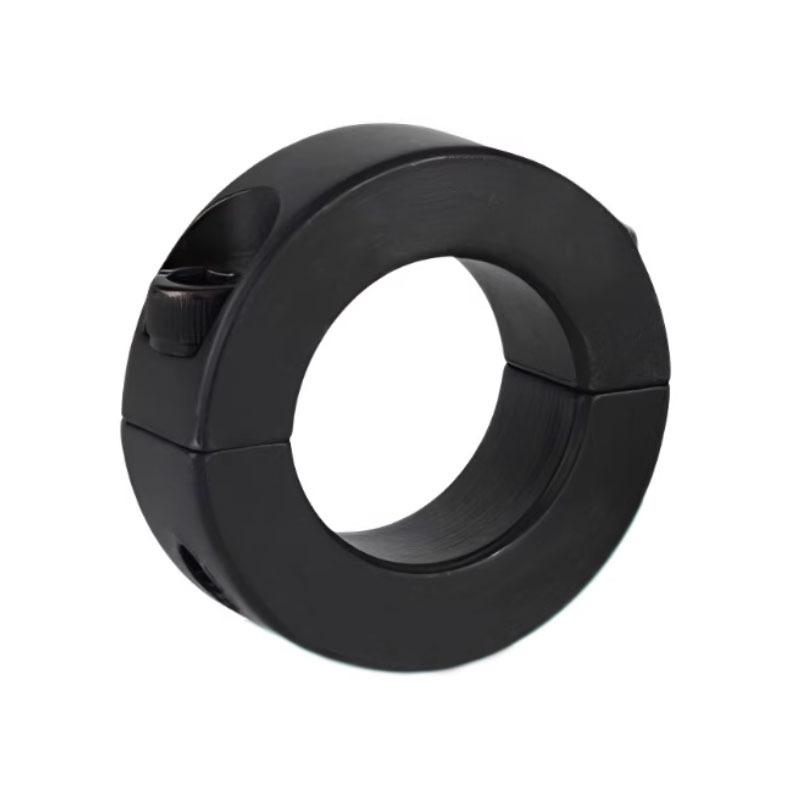 Shaft Clamp For Fanatec Base, featuring aluminum alloy material, CNC machining process, and anodized coloring.