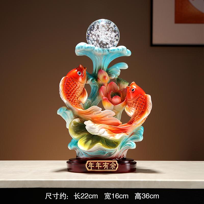 1 STÜCK Handgefertigtes chinesisches Koi Feng Shui Ornament High-End Büro Zuhause Wohnzimmer Eingang Weinschrank Dekoration