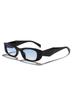Men's Retro Rectangular Sun Glasses Narrow Frame UV Protection for Driving Beach& Casual Daily Fashion Looks KJ119