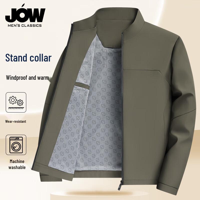 

Qiaowo Men s Easy-Care Casual Business Loose Fit Jacket L