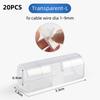 5/20Pcs Cable Organizer Clip Snap Drop Wire Holder Cord Management Self-Adhive Cable Fixed Clamp Office Wiring Accessory