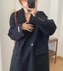 TASOGARA Chesterfield Long Plus Loose Perfect for Winter Outings Women's Coat, Length, Size, Figure-Flattering, Fit, Thick, Simple, Stylish, (JP,