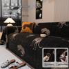 Black Modern Minimalist Sofa Cover: All-Season, Universal Fit, One-Piece Full Blanket Pad