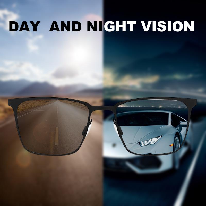 CLLOIO Quadratische photochrome polarisierte Sonnenbrille für Männer und Frauen, Mode, Reisen, Autofahren, blendfreie Sonnenbrille, männlich, Oculos de Sol