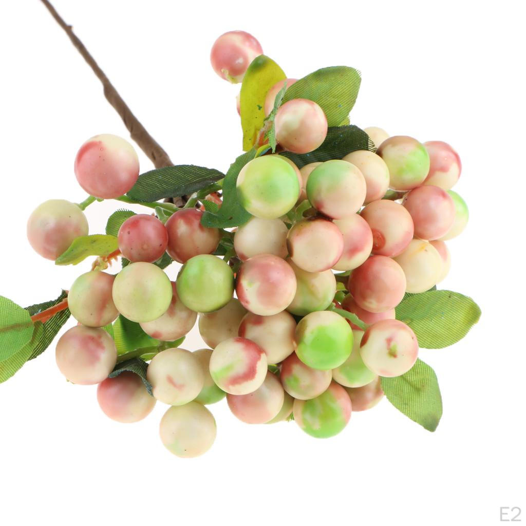 Künstliche Fake Blumen Blatt Frucht Beere Hochzeit Blumendeko Strauß Kaffeetisch Mittelstücke