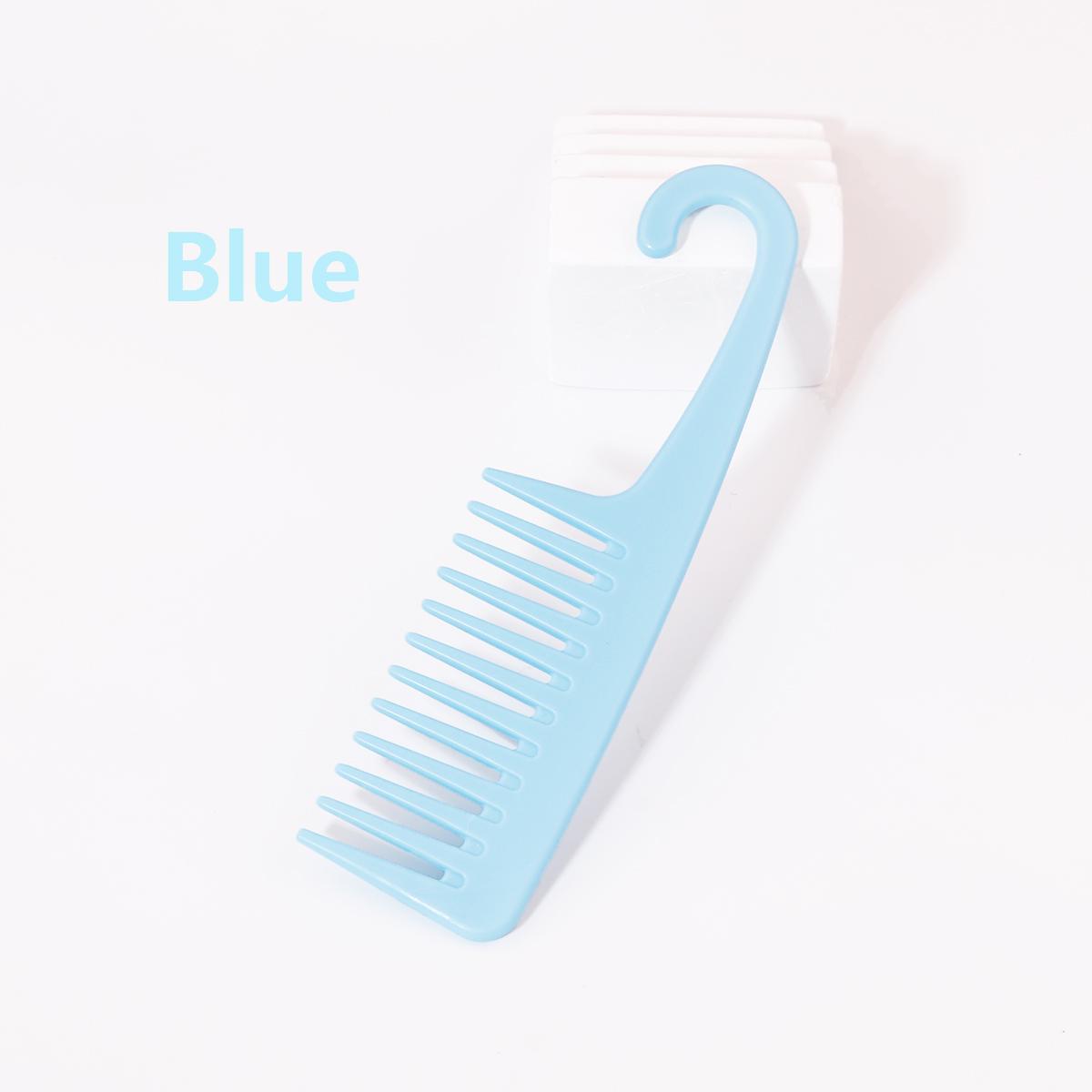 

Wet hair curling comb heat resistant and antistatic bath comb wide tooth hair combing tool with hook Special for real hair wigs