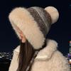 New Winter Warm Ear Protection Lei Feng Hat Women's Cold and Windproof Fleece Thickened Wool Hat