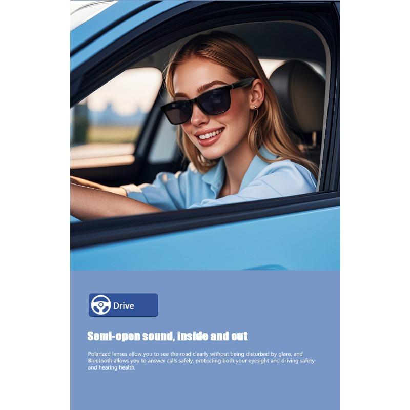 Smart glasses, Bluetooth glasses blue light lenses magnetic sunglasses UV resistant listening to music and making calls