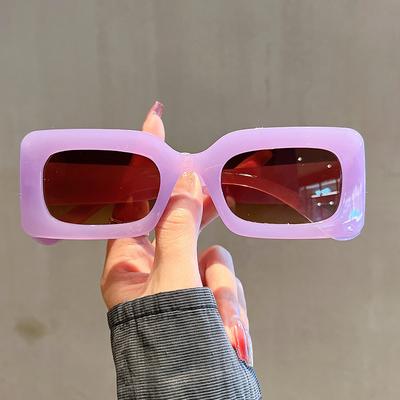 New Retro Small Rectangle Sunglasses Women's Design Brand Square Sun Glasses Summer Outdoor Leisure Eyewear UV400