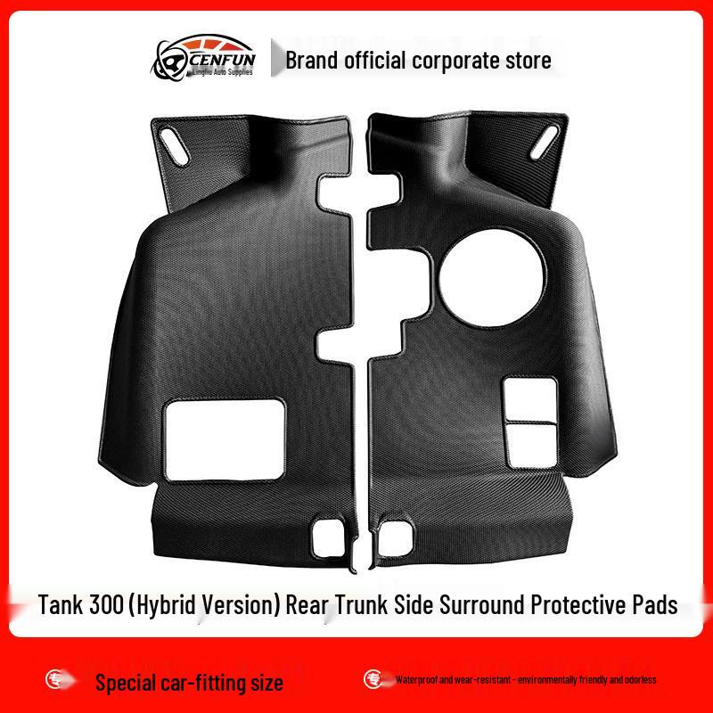24-Year WEY Tank 300 Eco-Friendly TPE Floor Mats & Trunk Backrest Pad