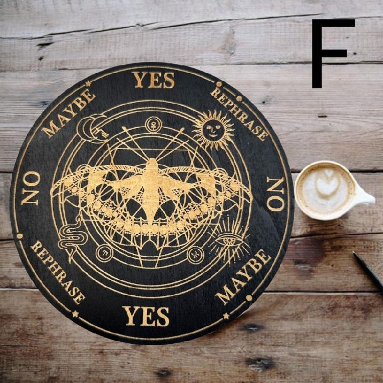 Holz Pendelbrett für Divination Mondenergie Platten Meditation Hexerei Zubehör Altar Metaphysische Astrologie Rituale