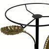 Metal Bird Bath for Outside 5 Pronged Base Birdbath with Stake Vintage Freestanding Feeder Bowl for Garden Patio Yard Lawn Decor
