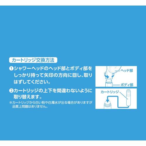 SANEI Replacement Water Purifier Cartridges for Shower, 3-Pack, Recommended by the Japan Atopic Dermatitis Association, for PS7964-80XA-MW2, PM7164-3S