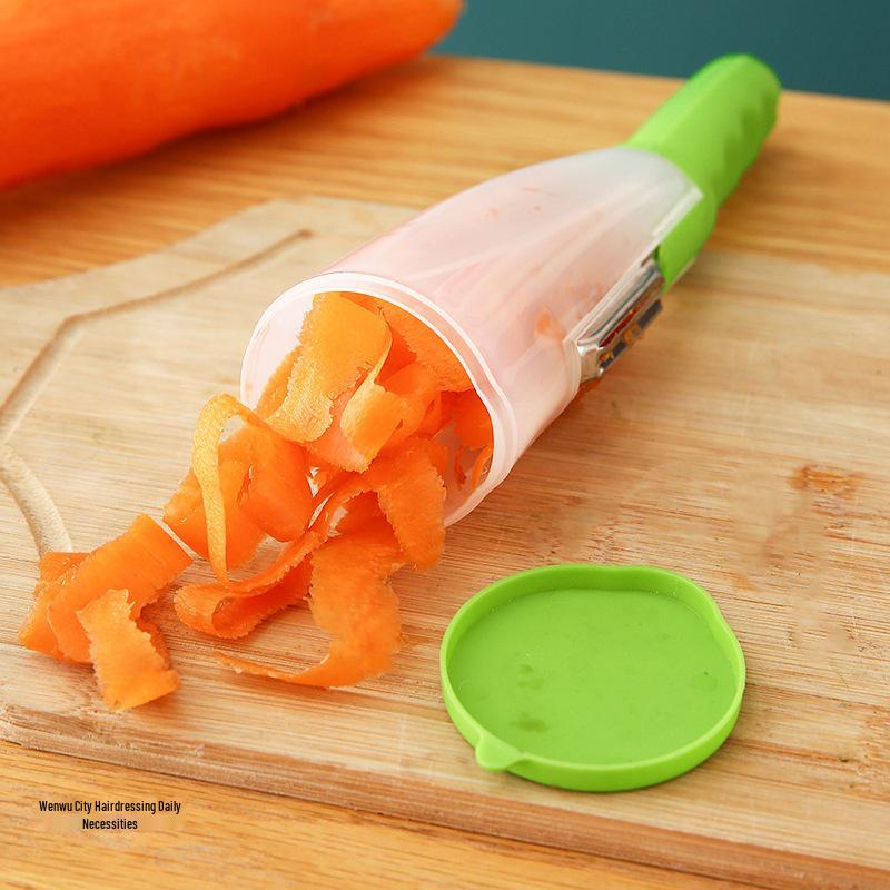 Multifunctional Stainless Steel Peeler & Paring Knife with Storage Box