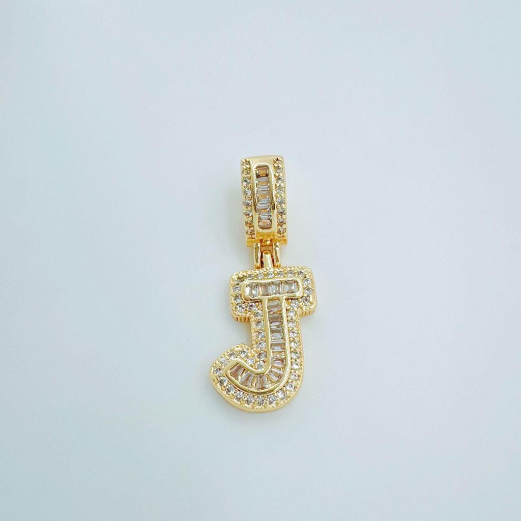 European Rock Candy Necklace: 26-Letter Pendant, Hip Hop Fashion Jewelry Accessories