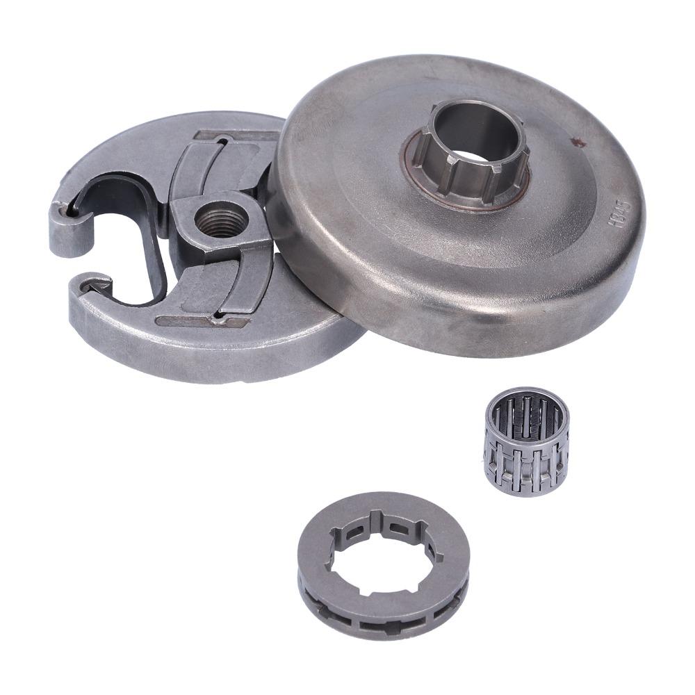 Kit de piñón de llanta plateado oscuro para Husqvarna 325 340 346XP 345 350 351 353 445E 450in-7T