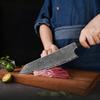 Damascus steel knife, professional Japanese knife with ergonomic handle, high-hardness kitchen knife suitable for home and resta