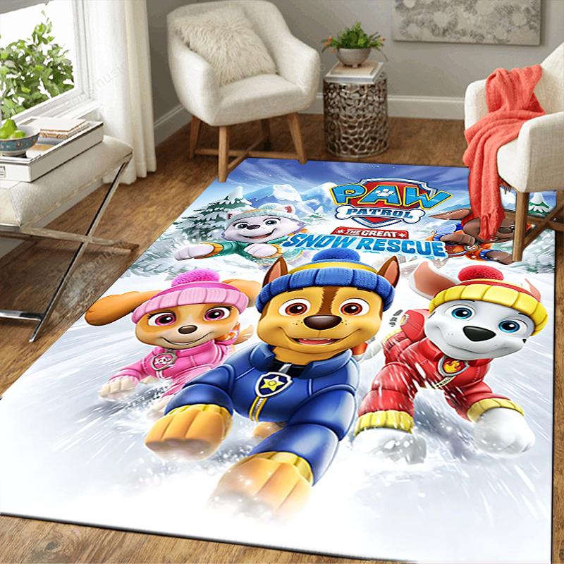 1Pc Paw Patrol Christmas Magic Rug Office Carpet Indoor Outdoor Doormat Nonslip Soft And Comfortable Living Room Christmas Halloween Gift D91883