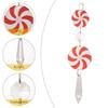 Candy Christmas Decorations 12 Pieces Christmas Decor Craft Acrylic Peppermint Candy Pendant For Home Wreaths Parties Car Garden