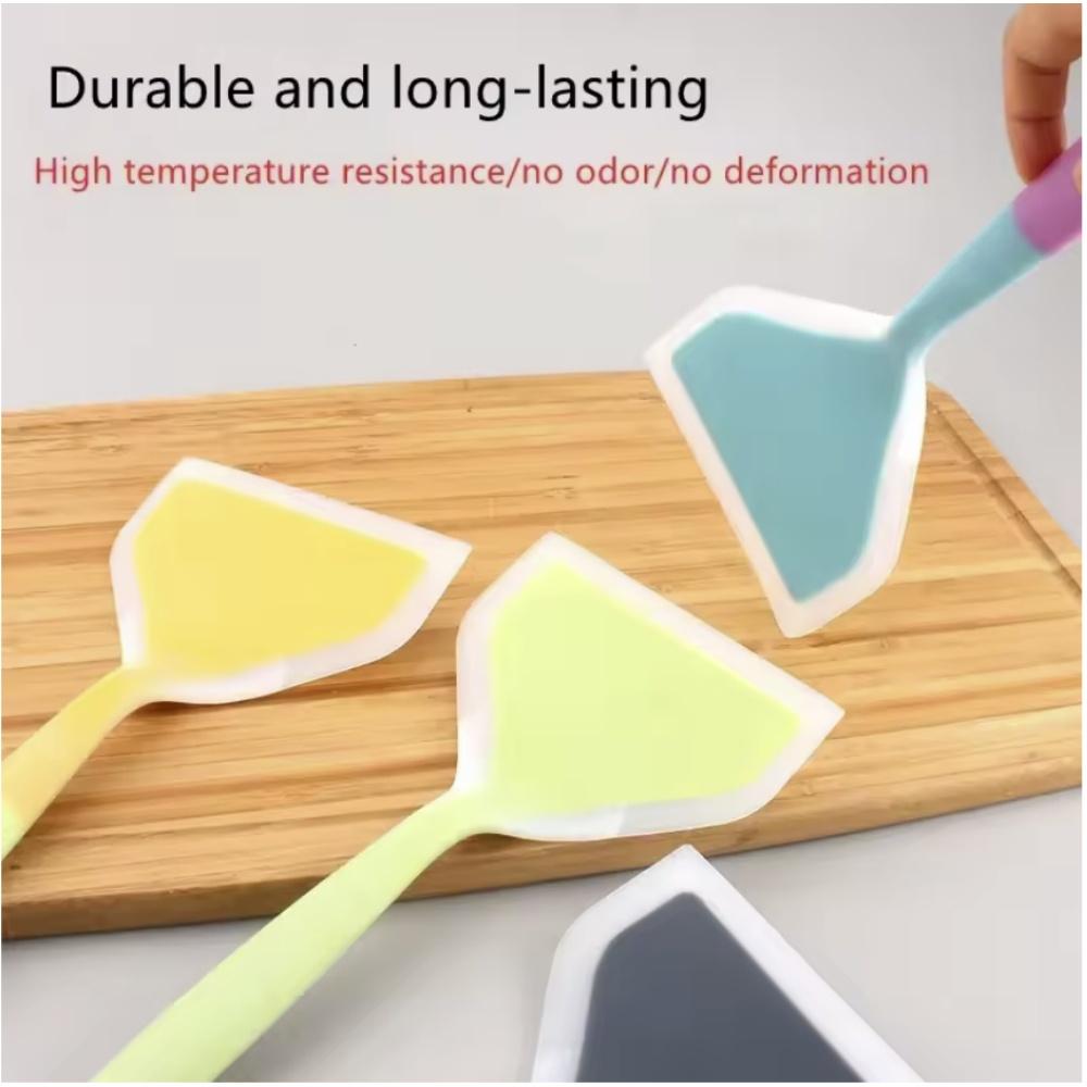 1 pc Silicone Cooking Spatula Kitchen Utensil Cooking Utensil Spatula Beef Meat Egg Kitchen Scraper Pizza Cooking Shovel