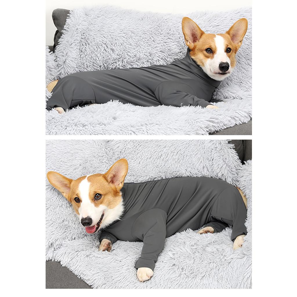 Vestiti per la Prevenzione della Perdita di Pelo del Cane a Quattro Zampe Avvolgenti Comfort Post-Operatorio Vestiti Elastici per Cani