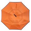 Dvouvrstvý deštník s rukojetí ve tvaru C, skládací, obrácený, větruodolný