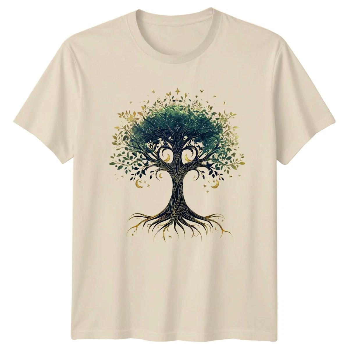 Mystical Gold Tree Of Life T-Shirt Tree Of Life Spirituality S