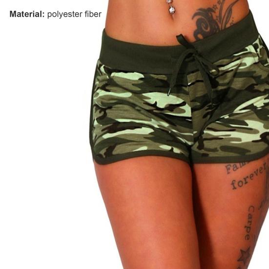 Buy Casual Women Shorts Elastic Waist 