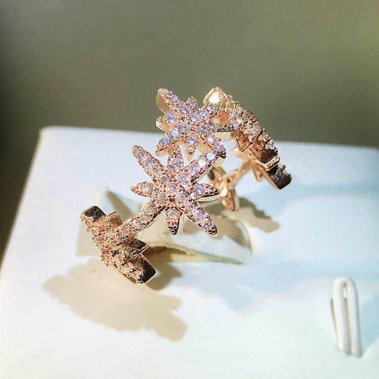 

Кольцо-звезда с бриллиантами, слово M, хипстерская мода, личность, волшебное кольцо любви No. 10