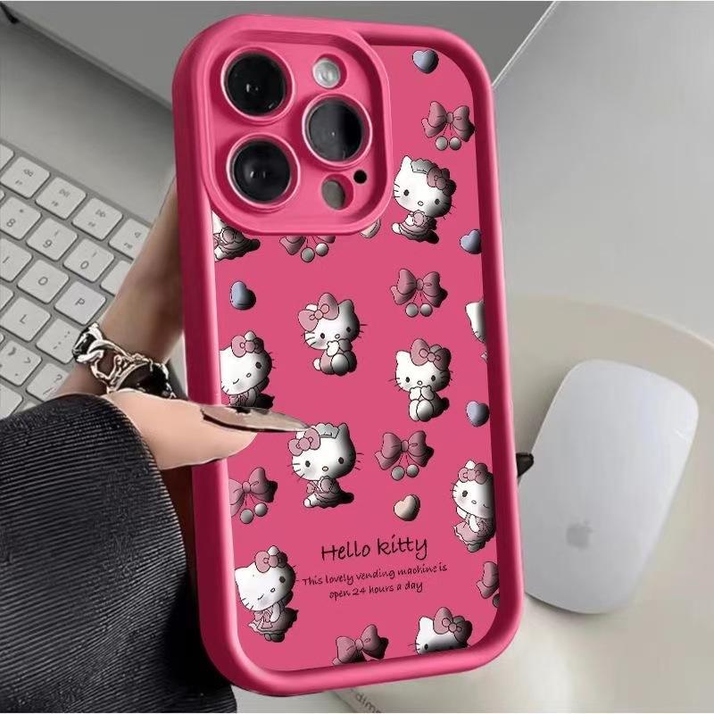 Hello Kitty compatible Apple iPhone 16, iPhone 17, 15 Pro Max, cute 14 Pro, new 13 Pro soft case