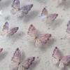 1Sheet 3D Shell Light Butterfly Adhesive Stickers Nail Art Decoration Laser Self-adhesive Nail Sticker Nail Art Supply Manicure