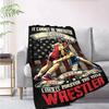 Wrestling Customize Your Name Blanket Warm Comfortable And Soft Blankets Are Suitable For Home Chairs Office Sofas Sofas Office Camping And Gifts For