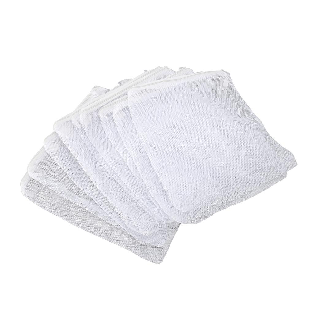 10PCS Aquarium Filter Media Bags Large Hole Mesh Nylon Net Filter Bags Fish Tank Filter Bags with Zipper for Activated