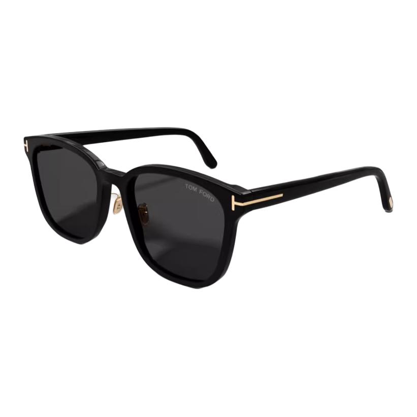 

TF Mirror Leg Mark Alloy Plate Metal Square Sunglasses Unisex sunglasses Multicolor FT1130-K Basic Packaging-Eyeglass Case+Box,Black