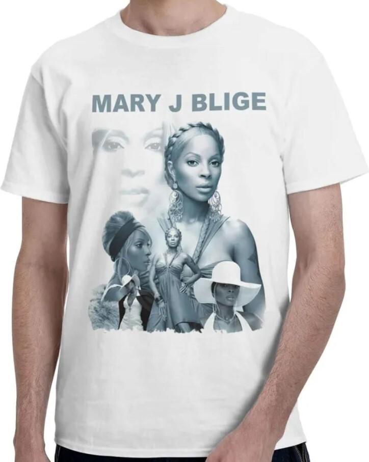 Mary J. Blige TShirt Mary J. Blige Singer Shirt Unisex Short Sleeve TShirt All Unisex T-Shirt S