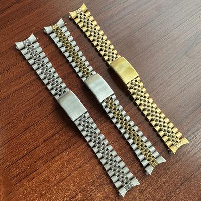 For Rolex DATEJUST Solid Metal Watch Bracelet Jubilee Business Wristband Full Stainless Steel Curved End 17mm18mm19mm20mm21mm22