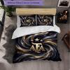 Argentina Football Pattern 3 Pieces Bedding Set Soft Microfiber Duvet Cover with Pillow Cases for Bedroom