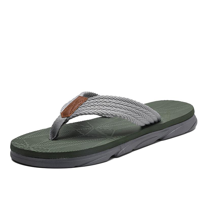 

Flip-flops men s summer wear non-slip and deodorant flat-bottomed slippers men s home leisure seaside beach sandals 44