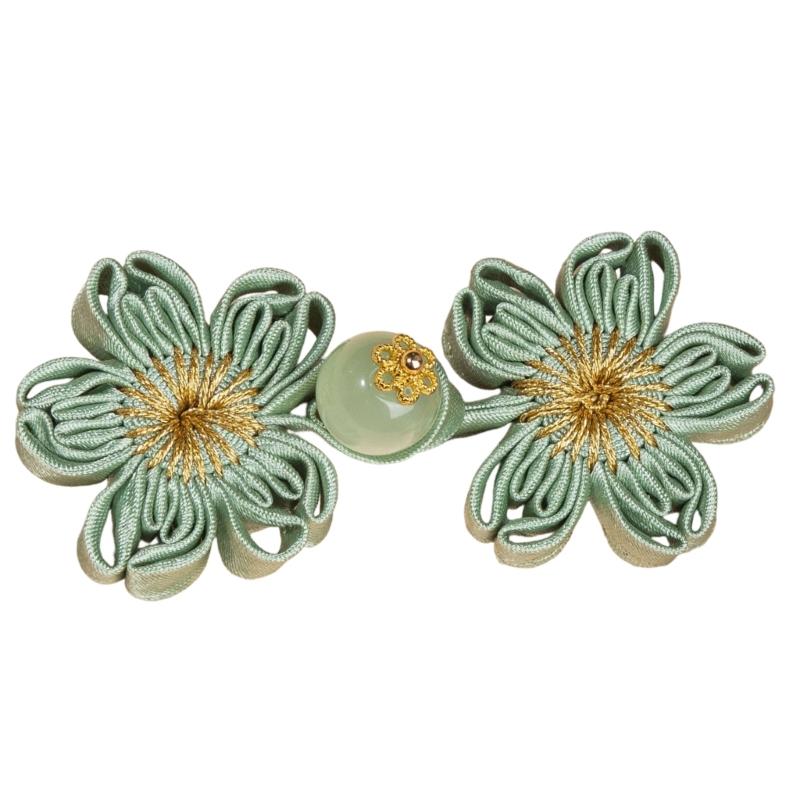 Traditional Cheongsam Knot Button Flower Shape Fabric Chinese Closures Buttons Sewing Fasteners for Clothing Decoration