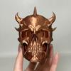 Trailer Dust Cover Horned Demon Skull Tow Cover Heavy-Duty 3D Printed One-Piece Molded Tow Bar Cap Matte Texture Trailer Accessory