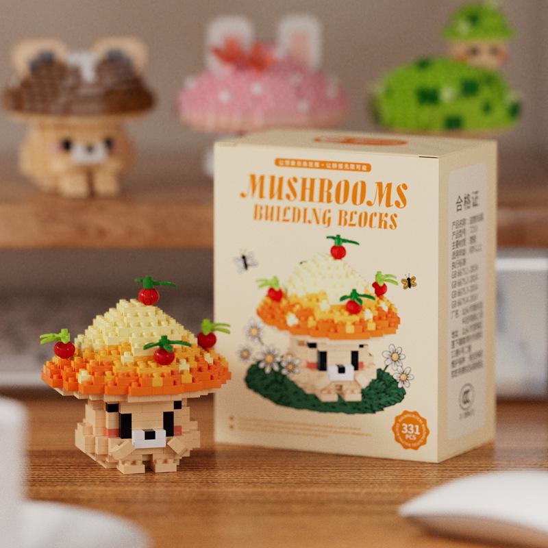 

Chaolechuang Игрушки-грибы - Развивающие строительные блоки, совместимые с Лего, для детских дней рождения