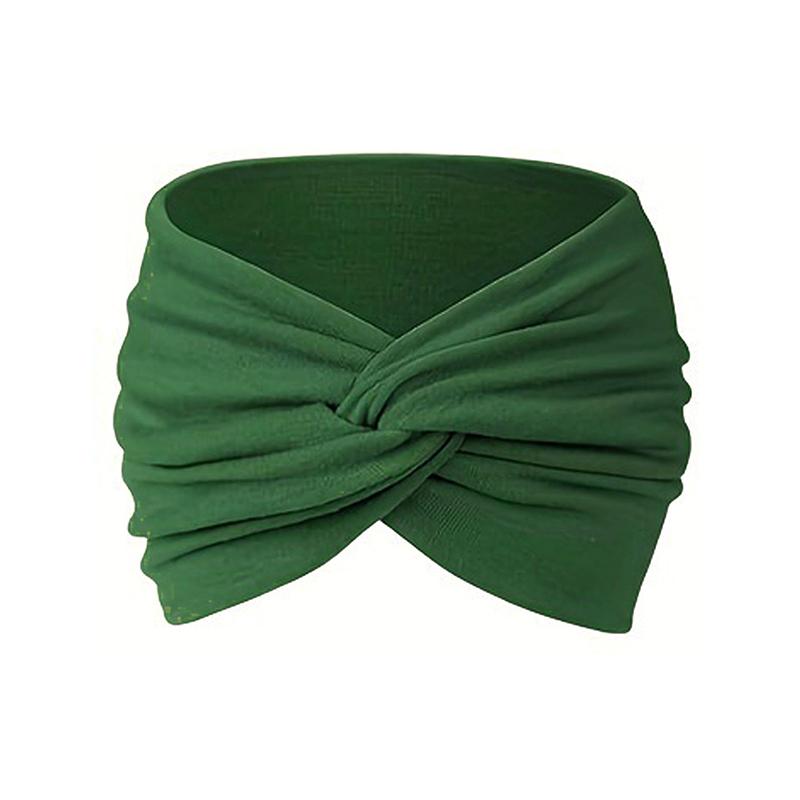 1Pc Women Headwear Cloth Stretch Headwrap Wide Turban Elastic Headpiece Hair Bands