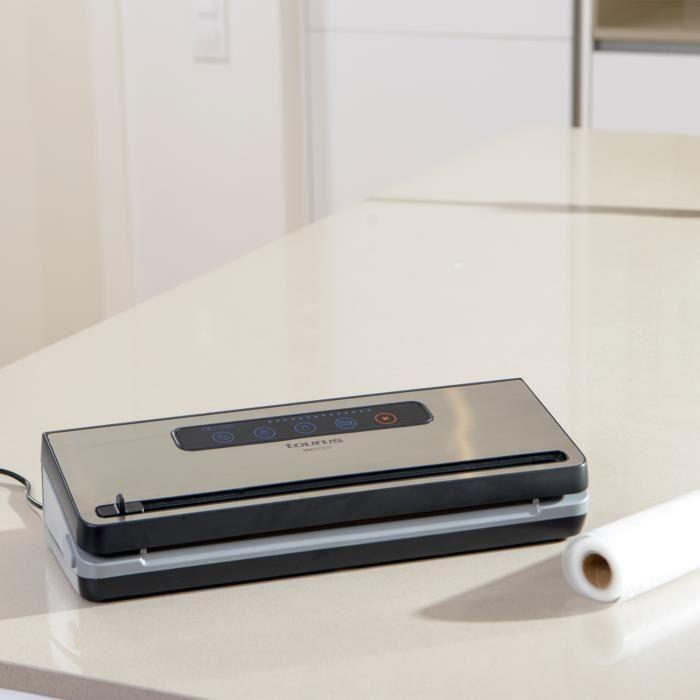 Food Vacuum Sealer - TAURUS - Vac 6000 - 90W - 3 In 1 - Touch Panel - Anti-Blockage Valve