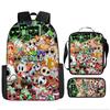 Dandy'S World Student School Bag Dandy'S World Cartoon Cute Backpack Three-Piece Set Satchel Bag Pencil Case
